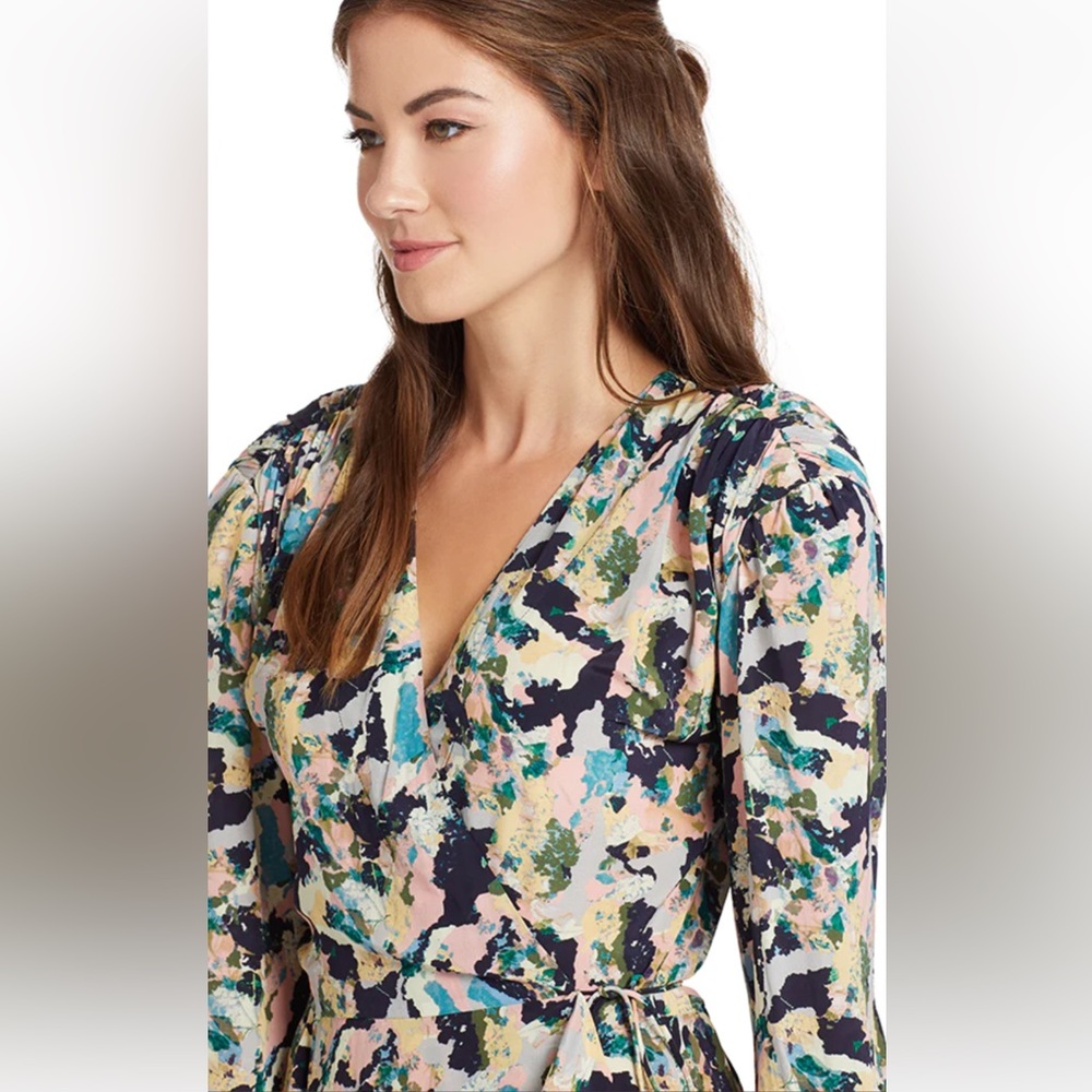 IRO Bloomy Dress in Multicolored Abstract Print Size 38=US SM